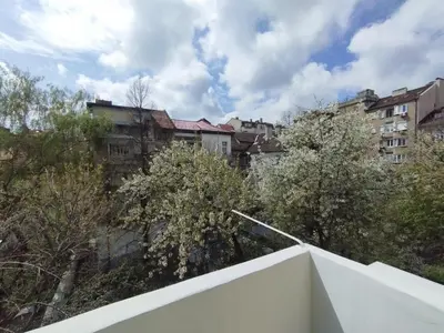 a view of a city with trees and buildings at Top Center Apartment 7 in Sofia