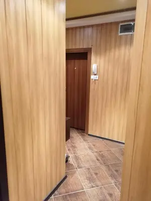 a hallway with two doors and a door at Kapana Comfy 2BR Apartment in Top Center in Plovdiv