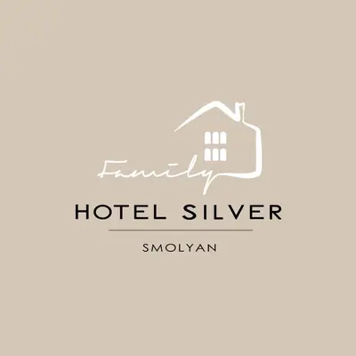 a logo for a hotel sliver at Family Hotel Silver in Smolyan