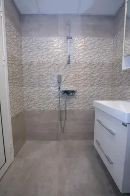 a bathroom with a shower and a sink at Sunpark Studios in Sandanski