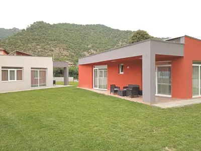 a rendering of a house with a green yard at Villa Galiana in Simitli