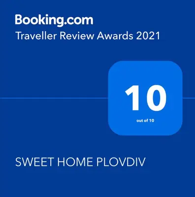 a blue box with the number on it at SWEET HOME PLOVDIV in Plovdiv