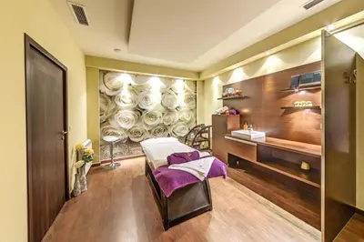 a hospital room with a bed and a sink at Sana Spa Hotel in Hisarya