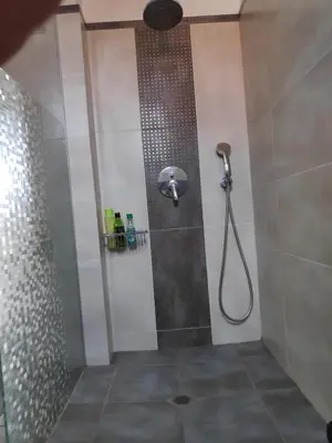 a bathroom with a shower with a shower head at Апартамент “МИЛА” in Troyan