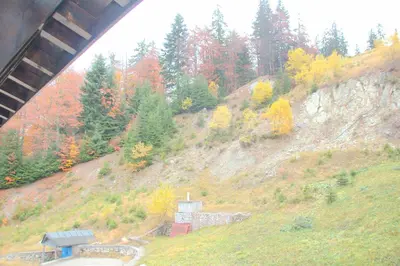 a view of a hill with trees on it at Гранд Манастира Апартаменти 