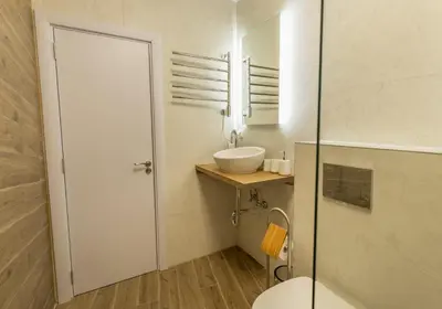 a bathroom with a toilet and a sink at Studio Talisman III in Sofia