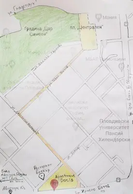 a map of the town of kanchanaburi at Midtown Place Apartment Loft таванска стая с баня DORIS 2 in Plovdiv
