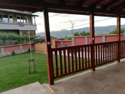 a view from the balcony of a house at Къща за гости детелина - лина in Sapareva Banya