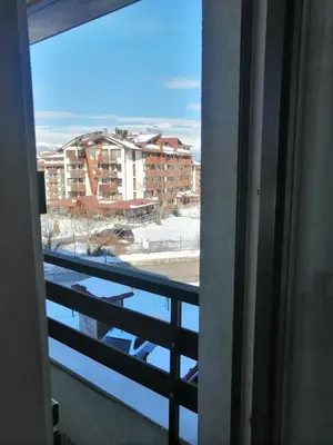 a view from a window of a building at Bansko Royal Towers T&K in Bansko