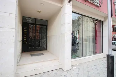 a store front with a sign on the door at Trendy & Deluxe Apartment by Flat Mаnager in Plovdiv