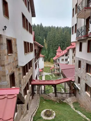 an overhead view of a group of buildings at Комплекс Замъка 2 ап 301 in Pamporovo