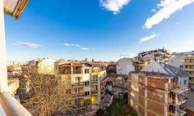 a view of a city from a building at Sunny 1BD Apartment in OLD TOWN by Flat Mаnager in Plovdiv