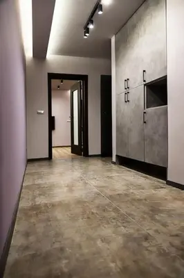 an empty room with a hallway with two doors and a hallwayngthngthngthngth at Very Spacious & Modern 3Bed near Airport & Centre in Sofia