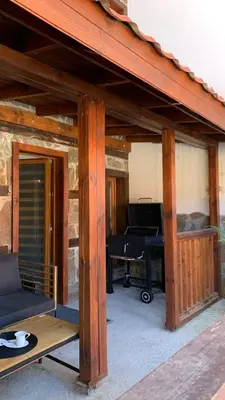 a pavilion with a piano in a room at Olive Apartment with terrace B100 in Grand Resort Pamporovo in Pamporovo
